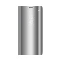 Etui Smart Clear View do Samsung Galaxy A55 5G srebrne