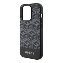 Guess GUHMP15XHGCFSEK iPhone 15 Pro Max 6.7" czarny/black hardcase GCube Stripes MagSafe