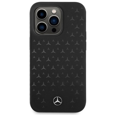 Mercedes MEHMP15XSIPBK iPhone 15 Pro Max 6.7" czarny/black hardcase Silicone Stars Pattern MagSafe