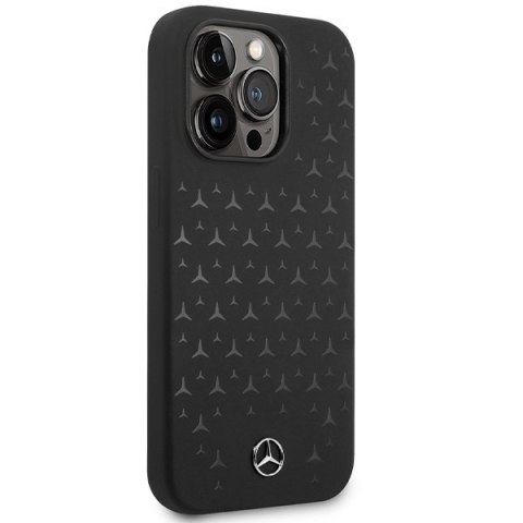 Mercedes MEHMP15XSIPBK iPhone 15 Pro Max 6.7" czarny/black hardcase Silicone Stars Pattern MagSafe