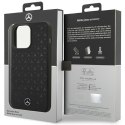 Mercedes MEHMP15XSIPBK iPhone 15 Pro Max 6.7" czarny/black hardcase Silicone Stars Pattern MagSafe