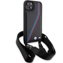 BMW BMHCP15M23PSVTK iPhone 15 Plus / 14 Plus 6.7" czarny/black hardcase M Edition Carbon Tricolor Lines & Strap