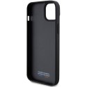 BMW BMHCP15S23PUPVK iPhone 15 / 14 / 13 6.1" czarny/black hardcase Perforated Tricolor Line