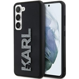 Karl Lagerfeld KLHCS23S3DMBKCK S23 S911 czarny/black hardcase 3D Rubber Glitter Logo