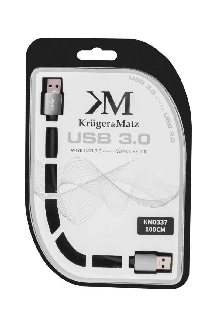 Kabel USB3.0 wtyk - wtyk 1m Kruger&Matz KM0337