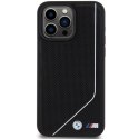 BMW BMHMP15X23PUCPK iPhone 15 Pro Max 6.7" czarny/black hardcase Perforated Twisted Line MagSafe