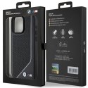 BMW BMHMP15X23PUCPK iPhone 15 Pro Max 6.7" czarny/black hardcase Perforated Twisted Line MagSafe