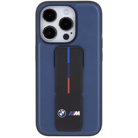 BMW BMHCP15LGSPBIV iPhone 15 Pro 6.1" granatowy/navy hardcase M Grip Stand Bicolor