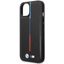 BMW BMHCP15S22PVTK iPhone 15 / 14 / 13 6.1" czarny/black hardcase M Quilted Tricolor