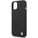 BMW BMHCP15SSILBK iPhone 15 / 14 / 13 6.1" czarny/black hardcase Silicone Metal Logo