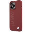 BMW BMHMP15XSLBLRE iPhone 15 Pro Max 6.7" czerwony/red hardcase Silicone Big Logo MagSafe