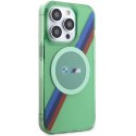 BMW BMHMP15LHDTN iPhone 15 Pro 6.1" zielony/green hardcase M Tricolor Stripes MagSafe