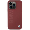 BMW BMHMP15LSLBLRE iPhone 15 Pro 6.1" czerwony/red hardcase Silicone Big Logo MagSafe