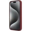 BMW BMHMP15LSLBLRE iPhone 15 Pro 6.1" czerwony/red hardcase Silicone Big Logo MagSafe