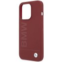 BMW BMHMP15LSLBLRE iPhone 15 Pro 6.1" czerwony/red hardcase Silicone Big Logo MagSafe