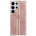 Guess GUHCS24LH4PSEGP S24 Ultra S928 różowy/pink hardcase IML 4G Gold Stripe