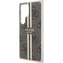 Guess GUHCS24LH4PSEGW S24 Ultra S928 brązowy/brown hardcase IML 4G Gold Stripe