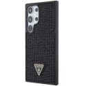 Guess GUHCS24LHDGPPK S24 Ultra S928 czarny/black hardcase Rhinestone Triangle