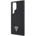 Guess GUHCS24LHDGPPK S24 Ultra S928 czarny/black hardcase Rhinestone Triangle