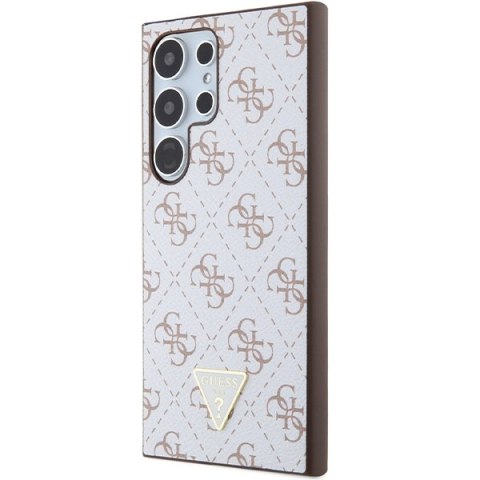 Guess GUHCS24LPG4GPH S24 Ultra S298 biały/white hardcase 4G Triangle