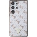 Guess GUHCS24LPG4GPH S24 Ultra S298 biały/white hardcase 4G Triangle