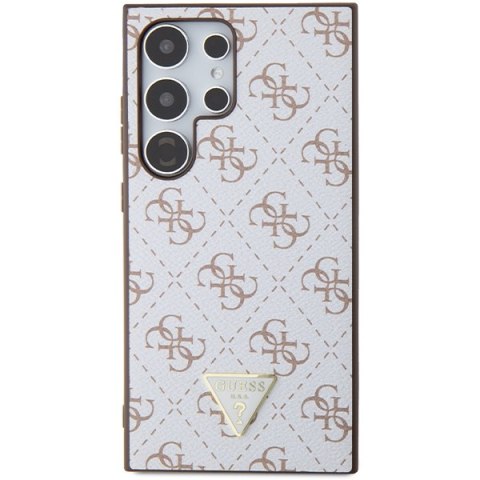 Guess GUHCS24LPG4GPH S24 Ultra S298 biały/white hardcase 4G Triangle