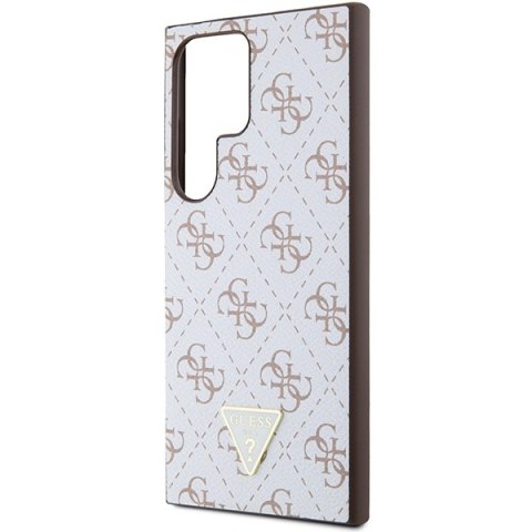Guess GUHCS24LPG4GPH S24 Ultra S298 biały/white hardcase 4G Triangle