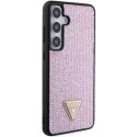 Guess GUHCS24MHDGPPP S24+ S926 różowy/pink hardcase Rhinestone Triangle