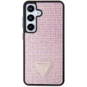 Guess GUHCS24SHDGPPP S24 S921 różowy/pink hardcase Rhinestone Triangle