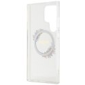 Guess GUHMS24LHFWFCT S24 Ultra S928 przeźroczysty/transparent hardcase IML Flowers Wreath MagSafe