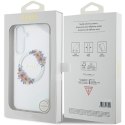 Guess GUHMS24MHFWFCT S24+ S926 przeźroczysty/transparent hardcase IML Flowers Wreath MagSafe