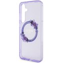 Guess GUHMS24MHFWFCU S24+ S926 fioletowy/purple hardcase IML Flowers Wreath MagSafe