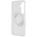 Guess GUHMS24SHFWFCT S24 S921 przeźroczysty/transparent hardcase IML Flowers Wreath MagSafe