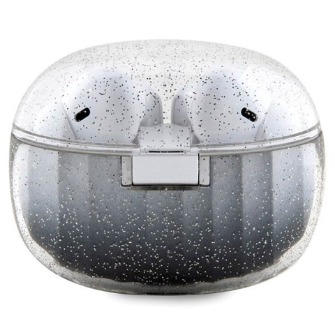 Guess słuchawki Bluetooth GUTWSHDGKEEK TWS + stacja dokująca czarny/black Glitter Gradient