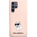 Karl Lagerfeld KLHCS24LSNCHBCP S24 Ultra S928 hardcase różowy/pink Silicone Choupette