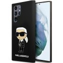 Karl Lagerfeld KLHCS24LSNIKBCK S24 Ultra S928 hardcase czarny/black Silicone Ikonik