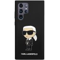 Karl Lagerfeld KLHCS24LSNIKBCK S24 Ultra S928 hardcase czarny/black Silicone Ikonik