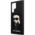 Karl Lagerfeld KLHCS24LSNIKBCK S24 Ultra S928 hardcase czarny/black Silicone Ikonik