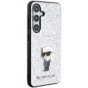 Karl Lagerfeld KLHCS24SGCNPSG S24 S921 srebrny/silver hardcase Fixed Glitter Ikonik Logo Metal Pin