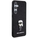 Karl Lagerfeld KLHCS24SGKNPSK S24 S921 czarny/black hardcase Fixed Glitter Ikonik Logo Metal Pin