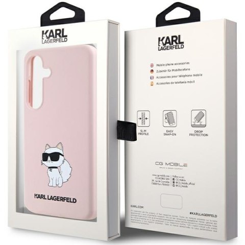 Karl Lagerfeld KLHCS24SSNCHBCP S24 S921 hardcase różowy/pink Silicone Choupette