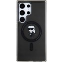 Karl Lagerfeld KLHMS24LHFCKNOK S24 Ultra S928 czarny/black hardcase IML Ikonik MagSafe