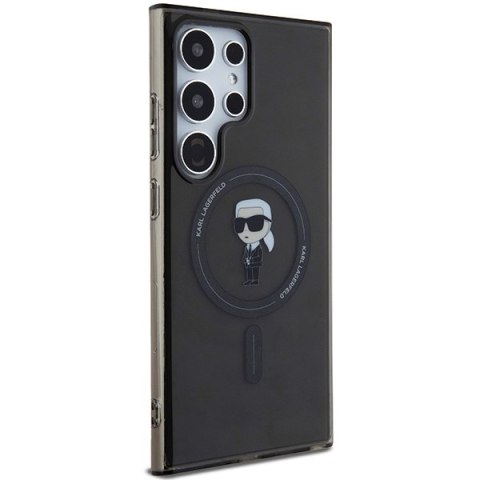 Karl Lagerfeld KLHMS24LHFCKNOK S24 Ultra S928 czarny/black hardcase IML Ikonik MagSafe