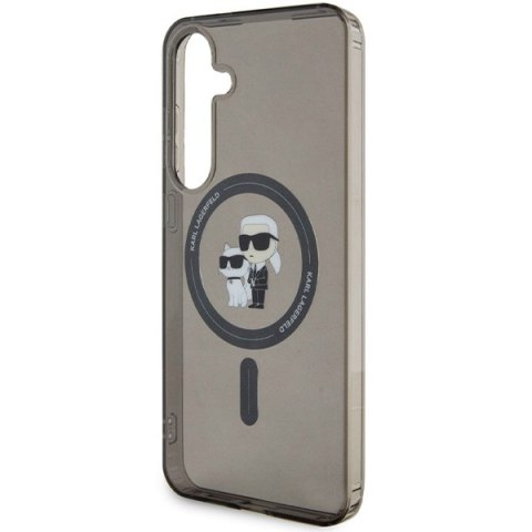 Karl Lagerfeld KLHMS24MHGKCNOK S24+ S926 czarny/black hardcase IML Karl&Choupette Glitter MagSafe