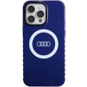 Audi IML Big Logo MagSafe Case iPhone 14 Pro Max 6.7" niebieski/navy blue hardcase AU-IMLMIP14PM-Q5/D2-BE