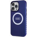 Audi IML Big Logo MagSafe Case iPhone 14 Pro Max 6.7" niebieski/navy blue hardcase AU-IMLMIP14PM-Q5/D2-BE