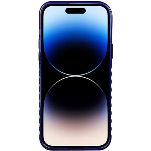 Audi IML Big Logo MagSafe Case iPhone 14 Pro Max 6.7" niebieski/navy blue hardcase AU-IMLMIP14PM-Q5/D2-BE