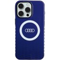 Audi IML Big Logo MagSafe Case iPhone 15 Pro Max 6.7" niebieski/navy blue hardcase AU-IMLMIP15PM-Q5/D2-BE