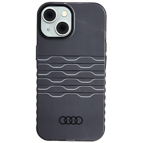 Audi IML MagSafe Case iPhone 15 / 14 / 13 6.1" czarny/black hardcase AU-IMLMIP15-A6/D3-BK