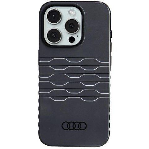 Audi IML MagSafe Case iPhone 15 Pro 6.1" czarny/black hardcase AU-IMLMIP15P-A6/D3-BK